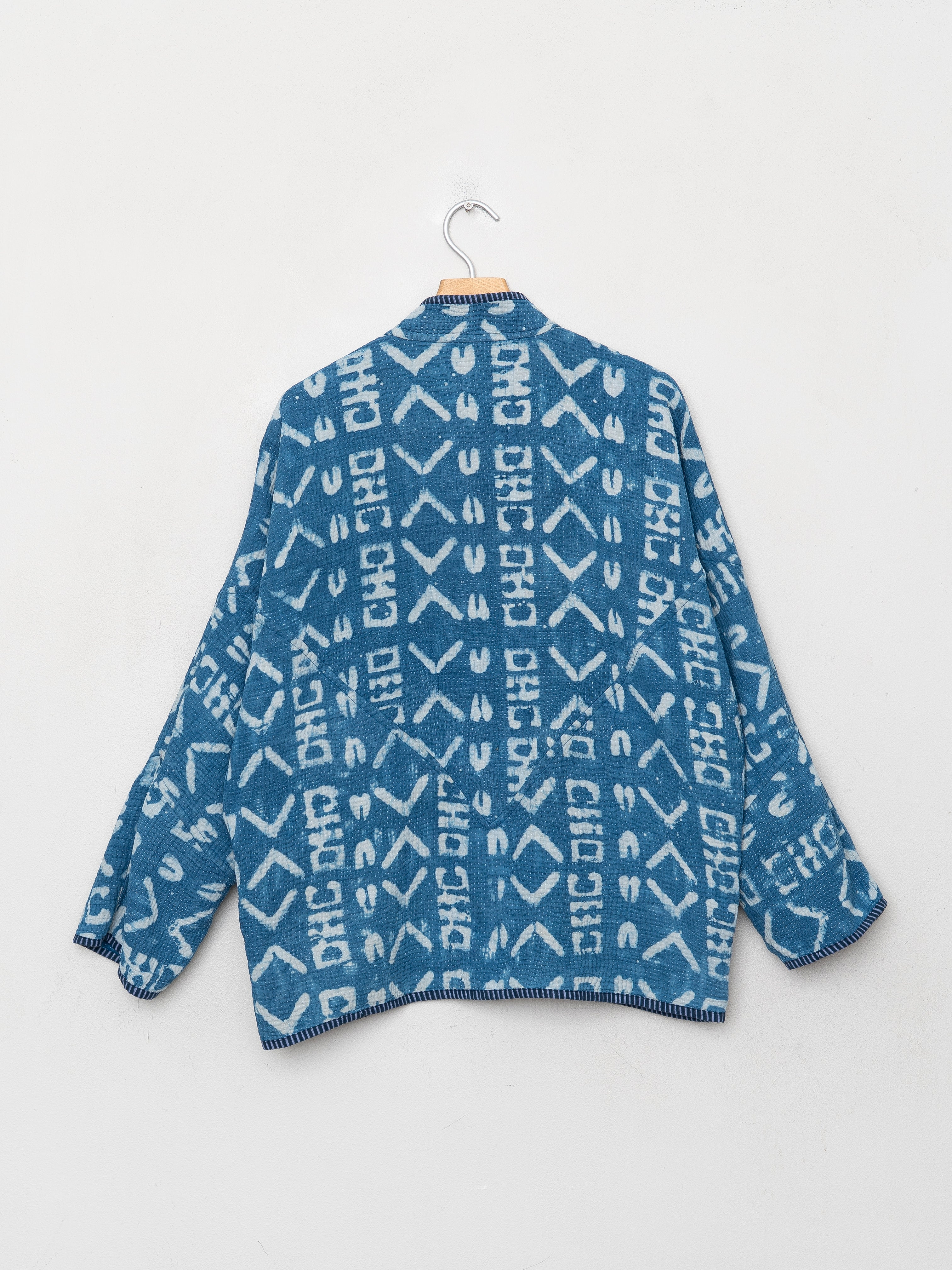 The Ladhiya Quilted Indigo Kantha Jacket Wholesale