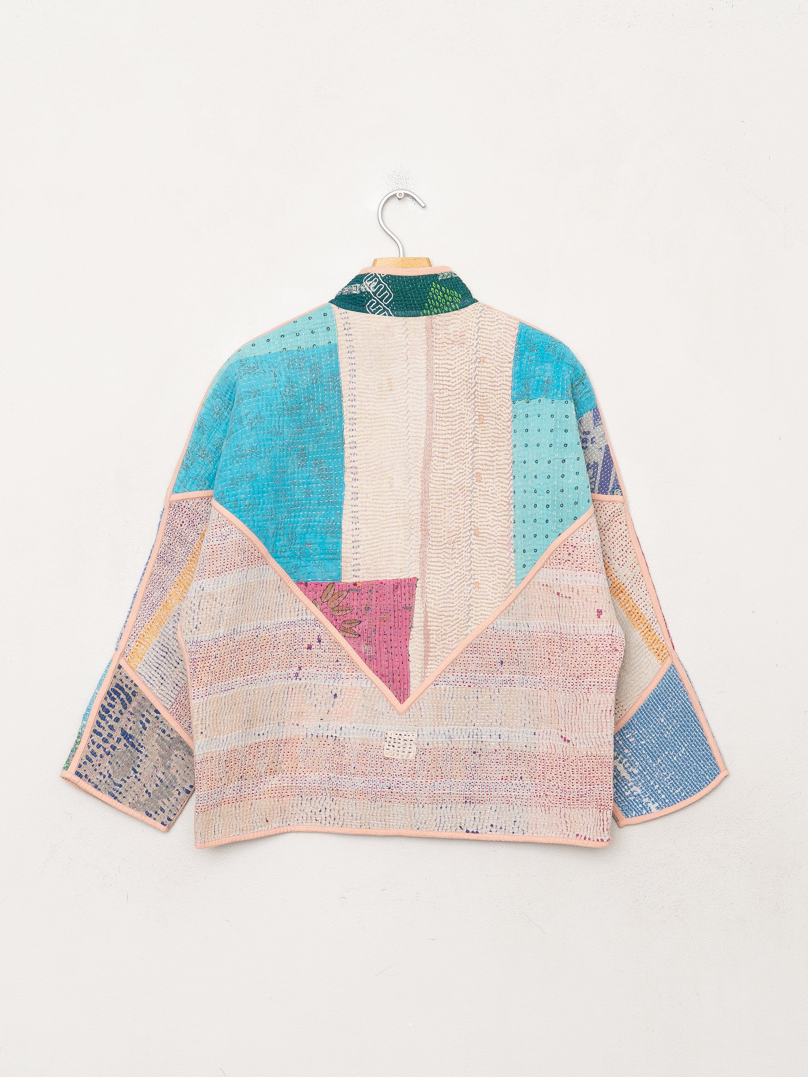 The Ladhiya Petite Quilted Patchwork Kantha Jacket
