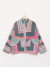 The Ladhiya Quilted Patchwork Kantha Jacket