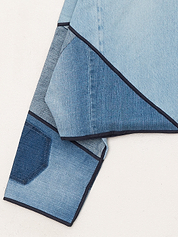 The Kaira Cropped Denim Jacket - Medium