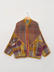 The Ladhiya Quilted Patchwork Kantha Jacket