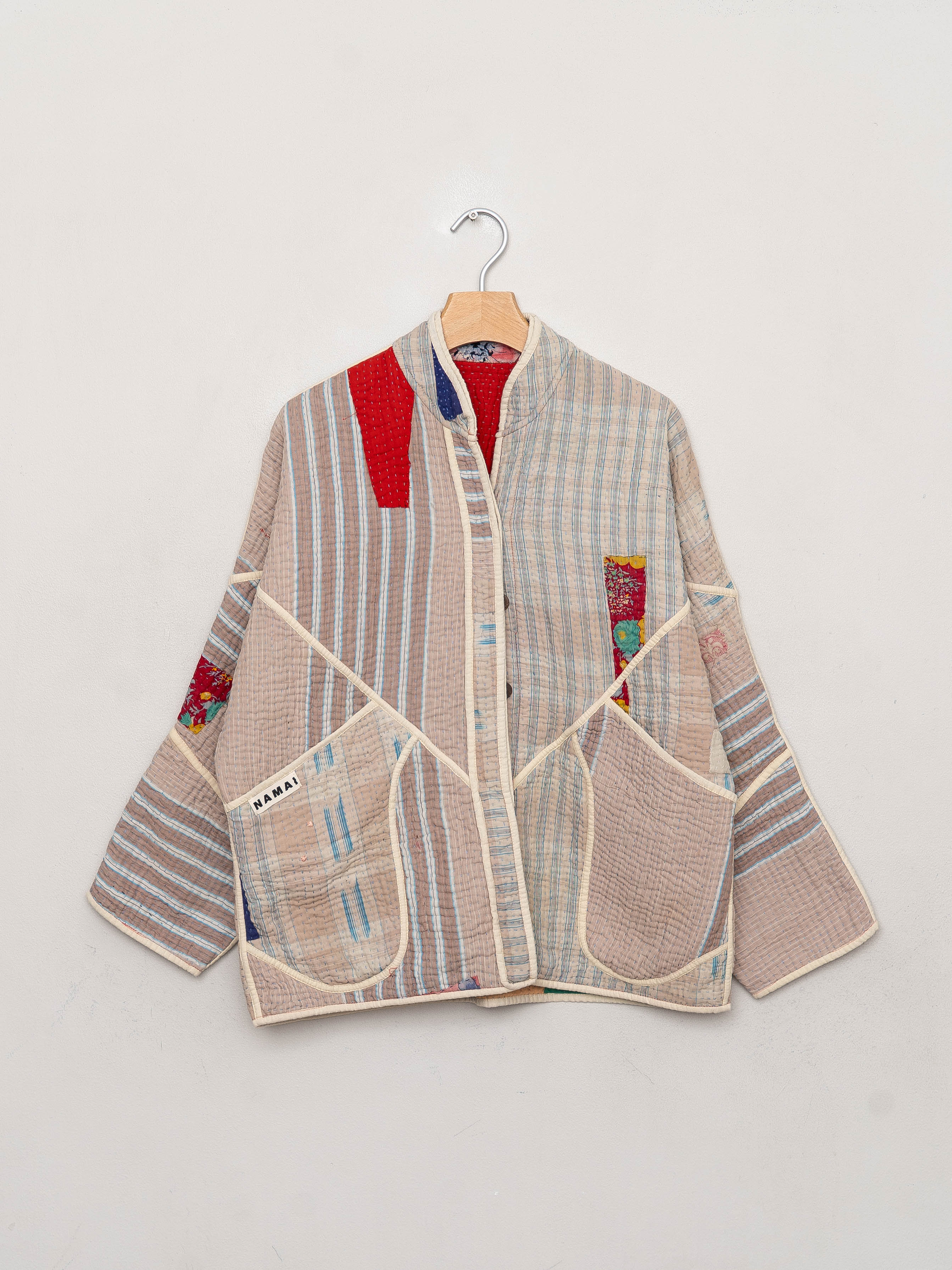 The Ladhiya Quilted Patchwork Kantha Jacket