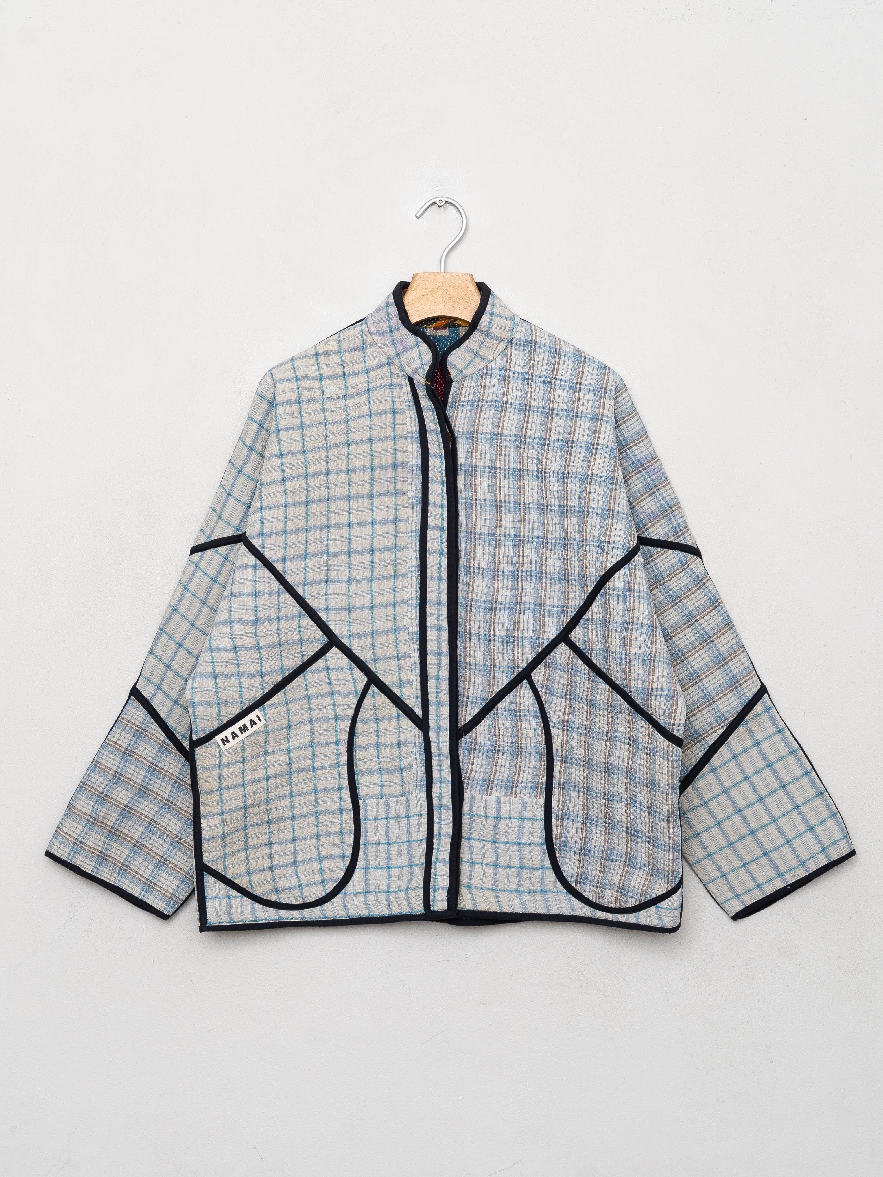 The Ladhiya Quilted Patchwork Kantha Jacket
