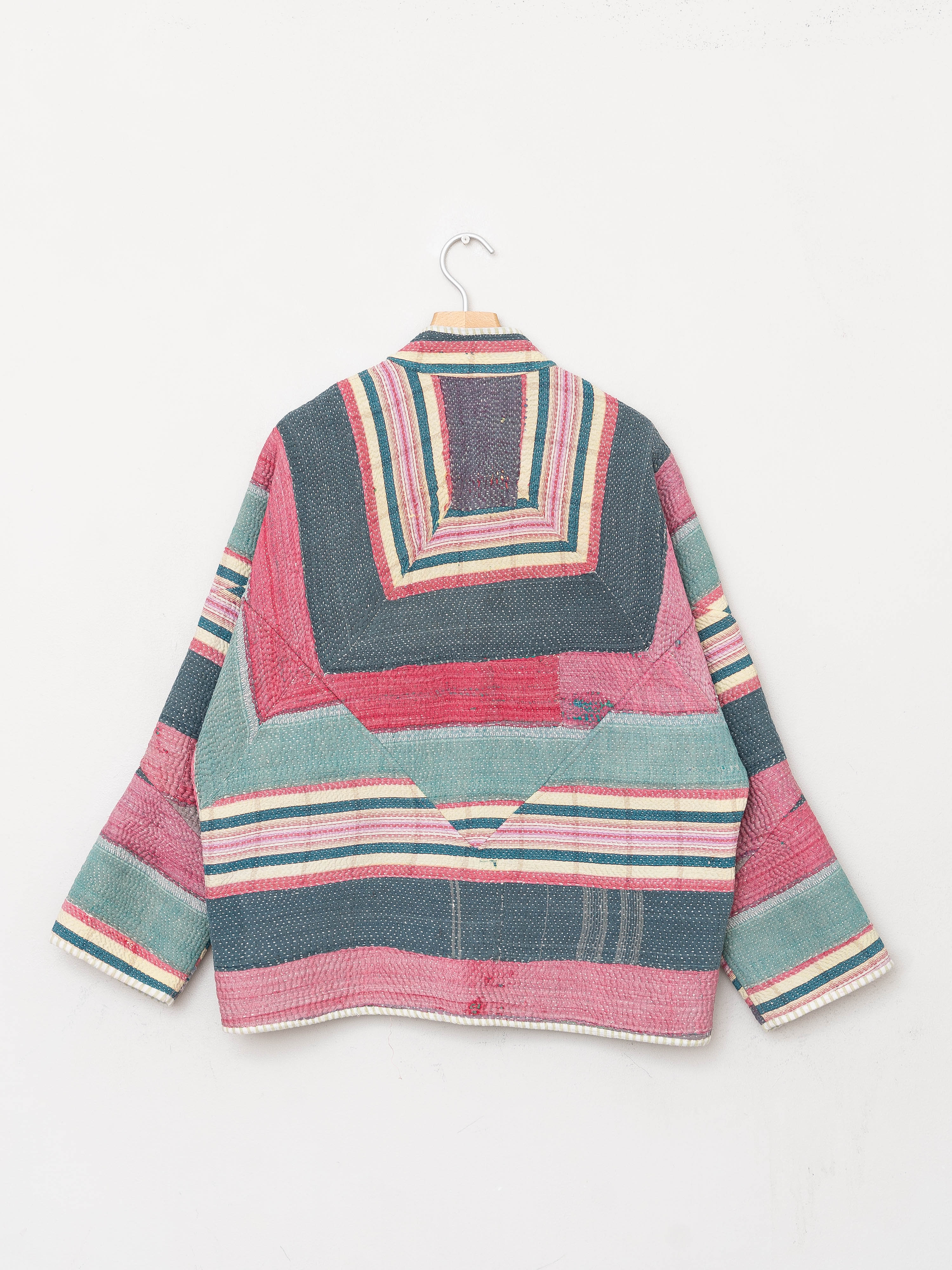 The Ladhiya Quilted Patchwork Kantha Jacket