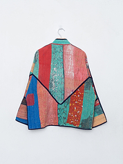 The Ladhiya Quilted Patchwork Kantha Jacket