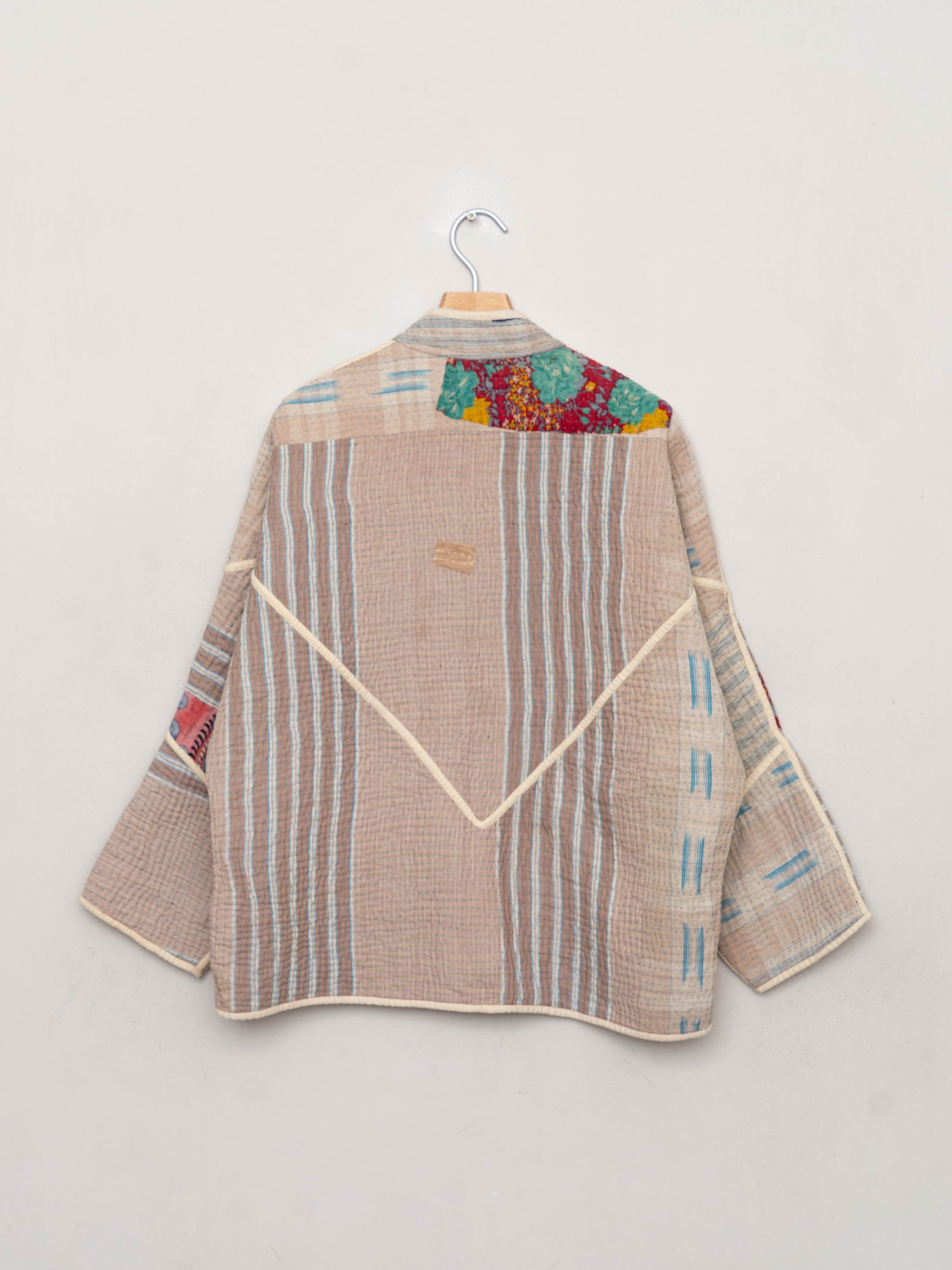 The Ladhiya Quilted Patchwork Kantha Jacket