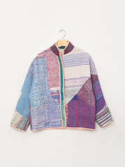 The Ladhiya Petite Quilted Patchwork Kantha Jacket