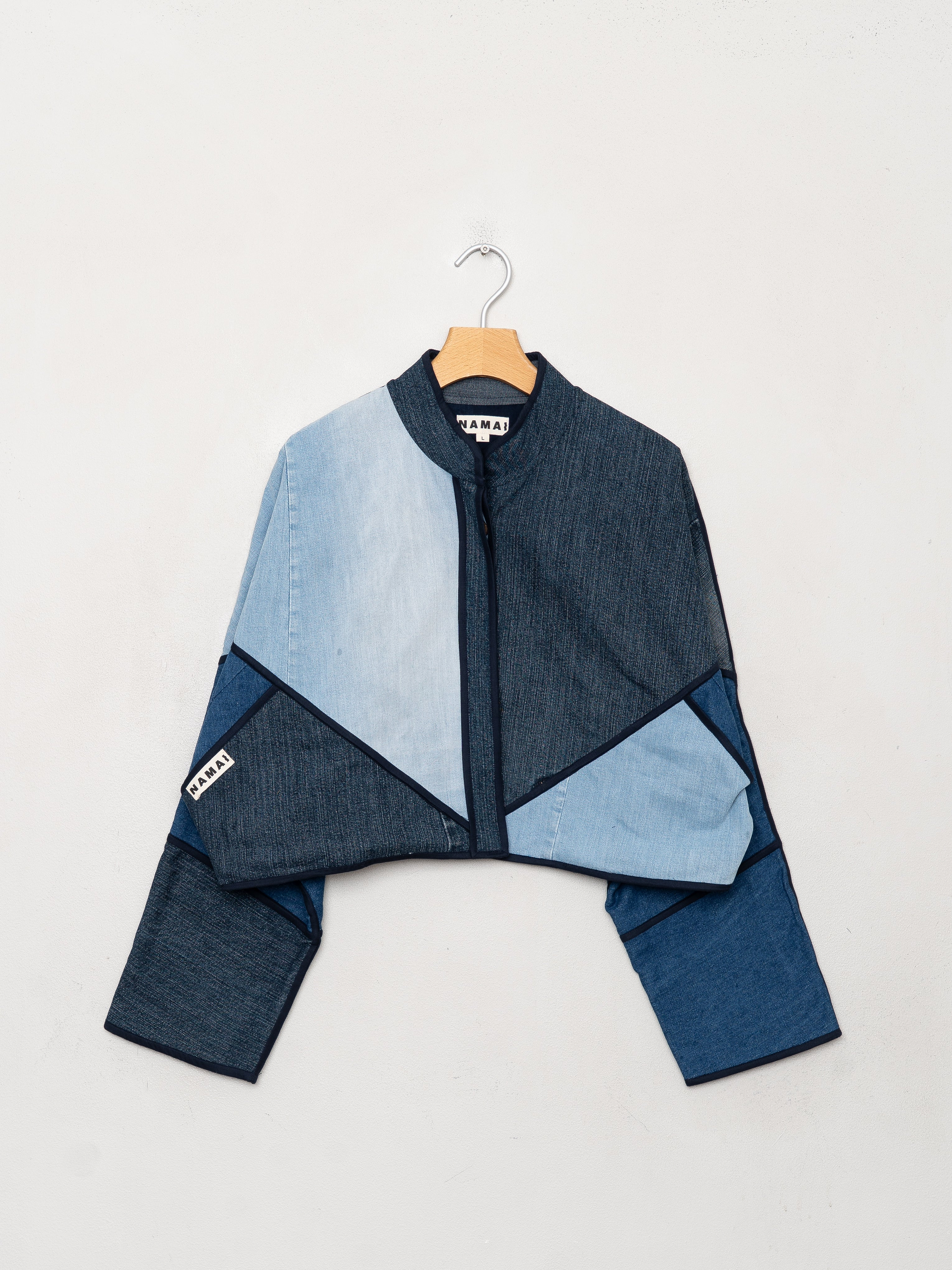 The Kaira Cropped Denim Jacket - Large
