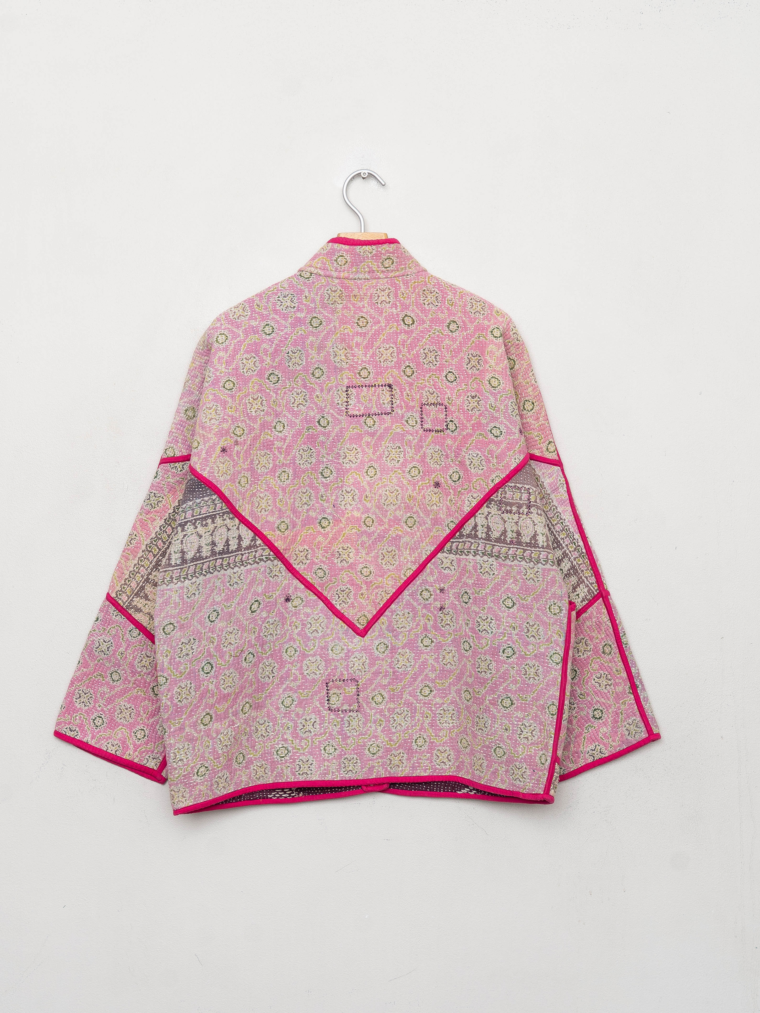 The Ladhiya Quilted Patchwork Kantha Jacket