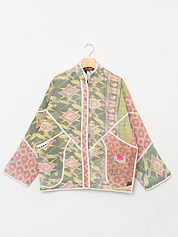 The Ladhiya Quilted Patchwork Kantha Jacket