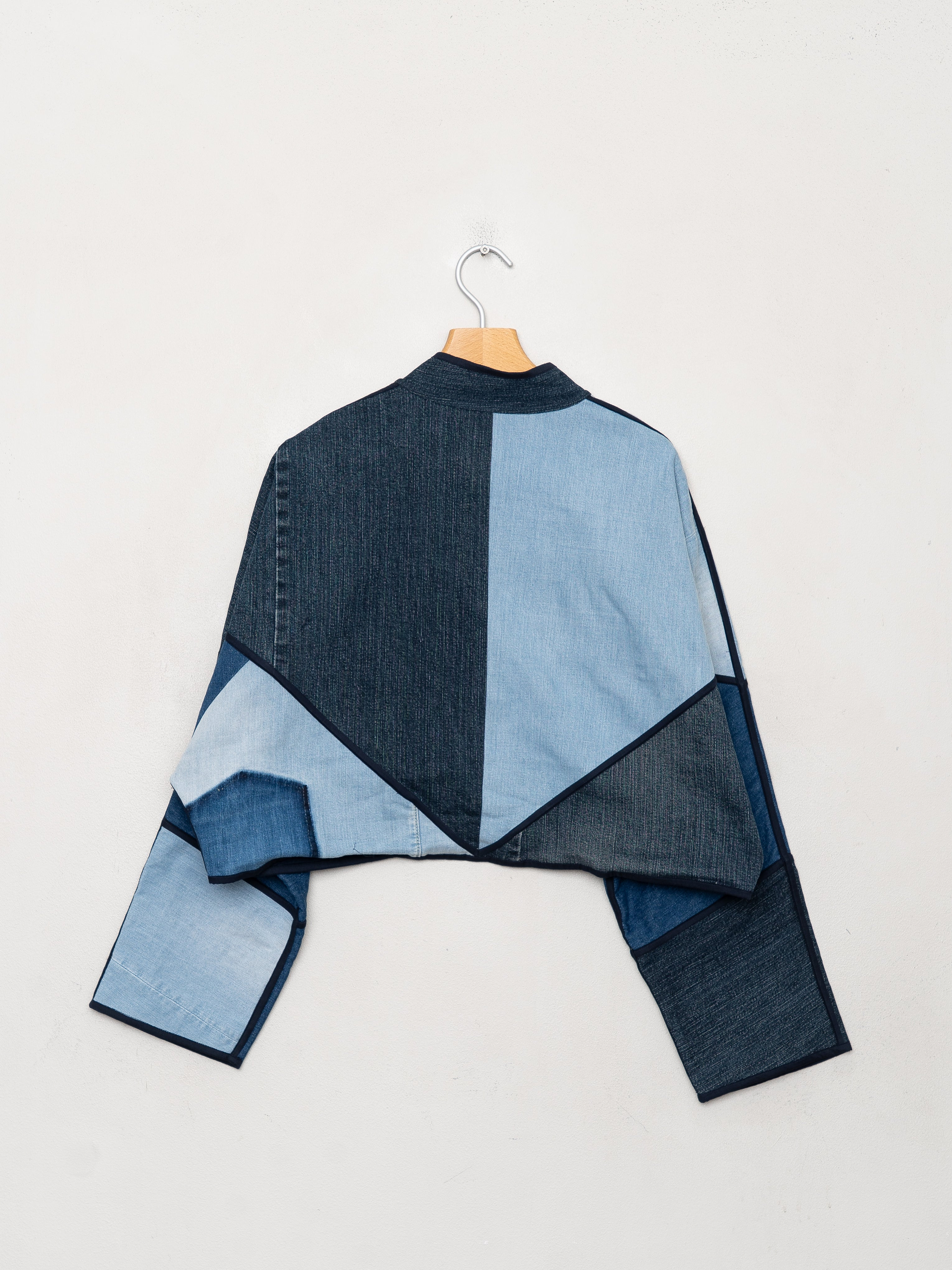 The Kaira Cropped Denim Jacket - Large