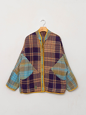 The Ladhiya Quilted Patchwork Kantha Jacket
