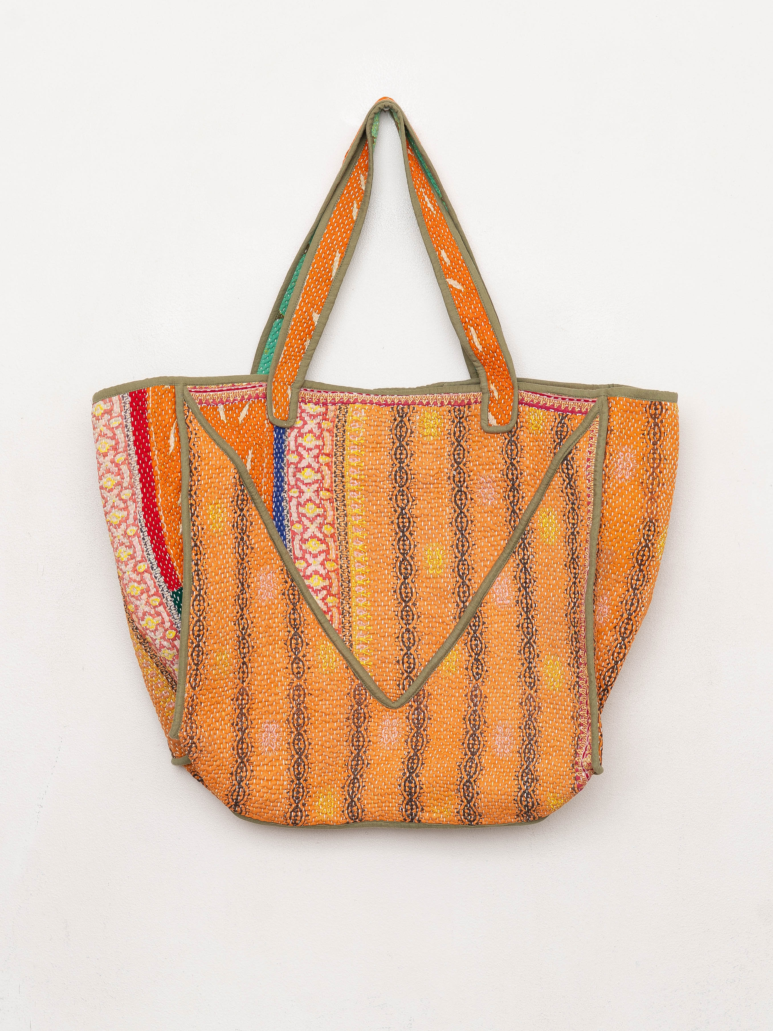 The Raksa Quilted Kantha Bag