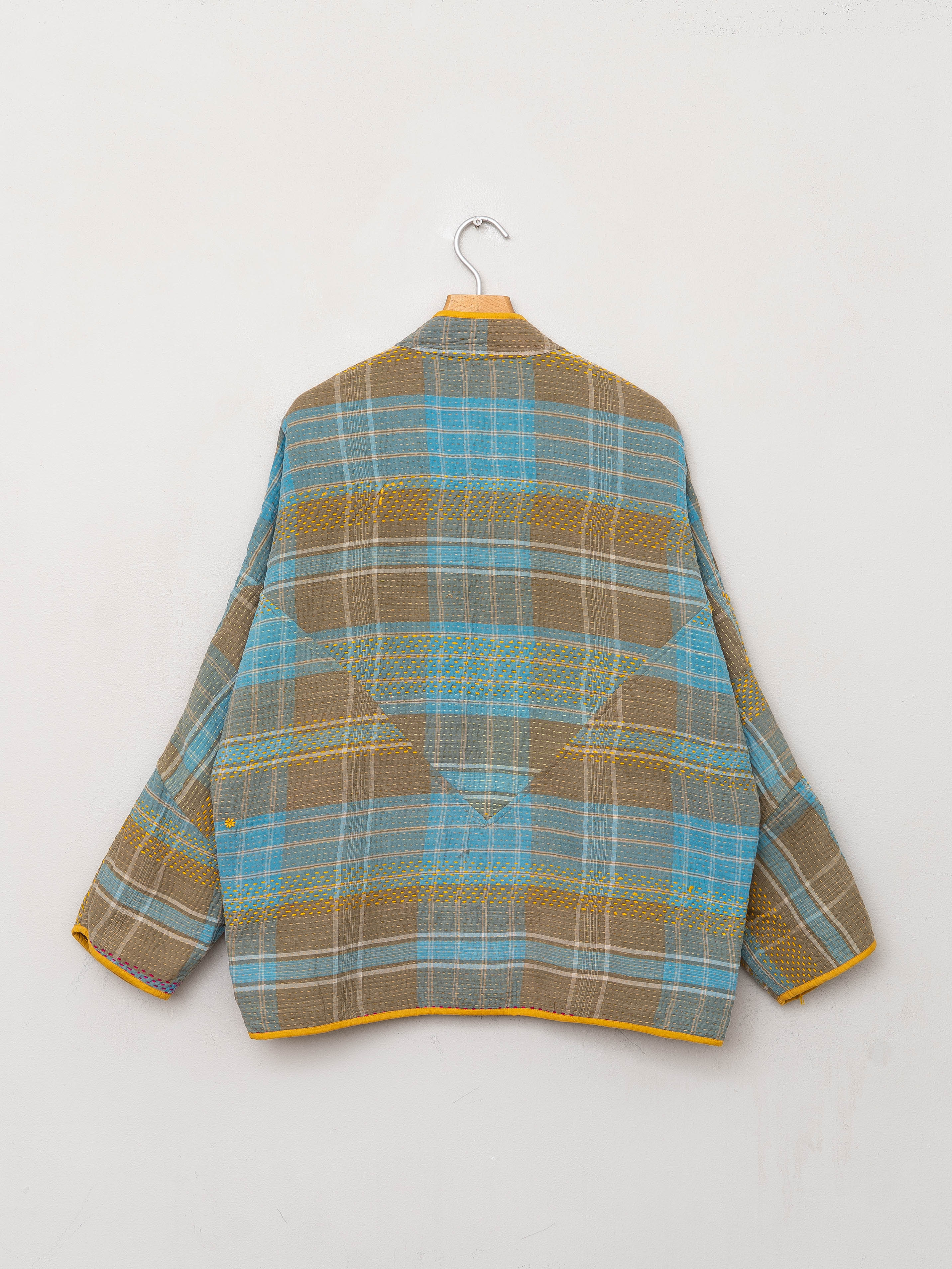 The Ladhiya Quilted Patchwork Kantha Jacket