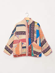 The Ladhiya Petite Quilted Patchwork Kantha Jacket
