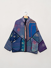 The Ladhiya Quilted Patchwork Kantha Jacket Wholesale