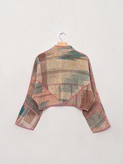 The Kaira Cropped Quilted Patchwork Kantha Jacket Wholesale