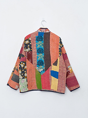 The Ladhiya Quilted Patchwork Kantha Jacket