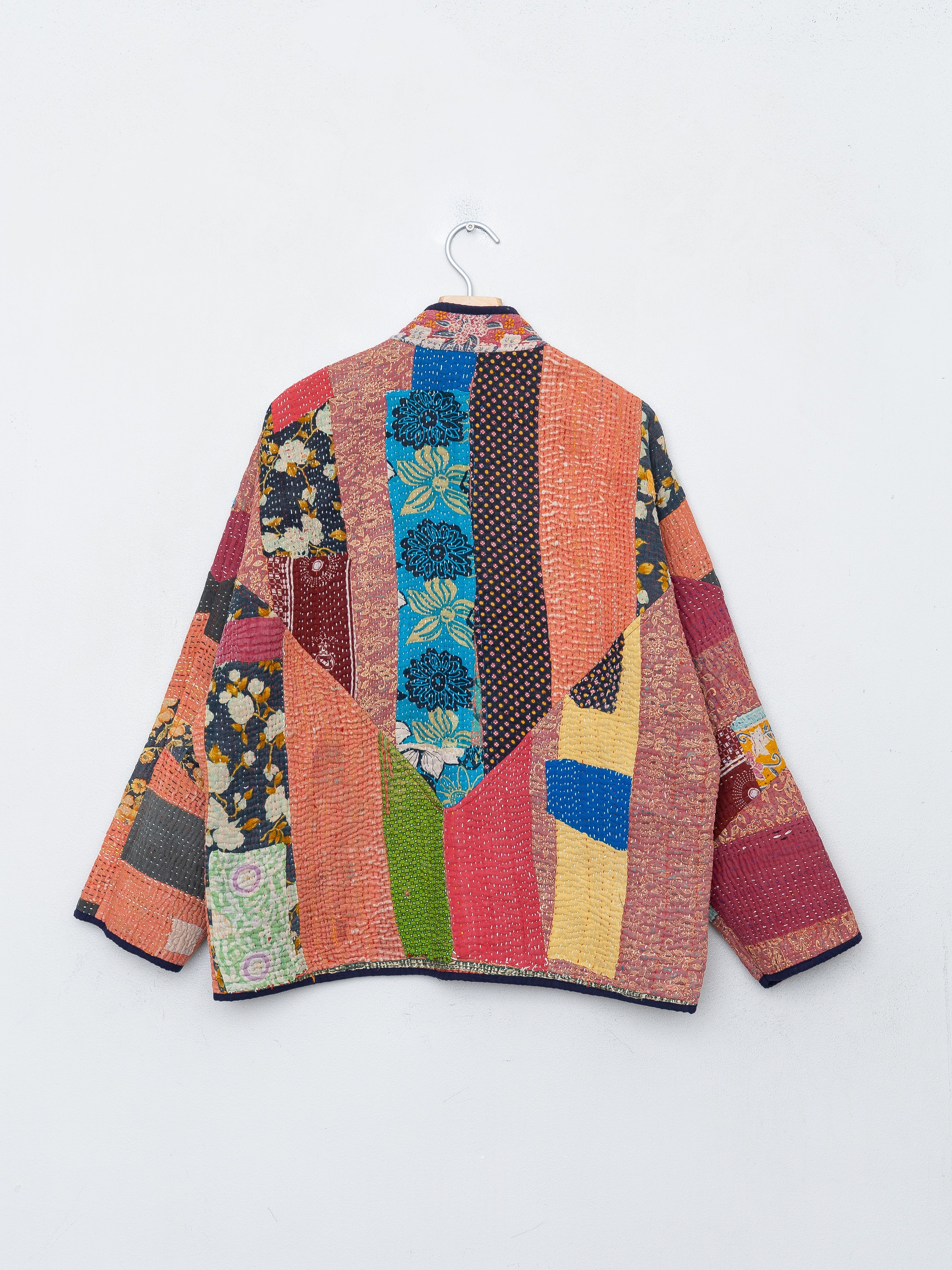 The Ladhiya Quilted Patchwork Kantha Jacket