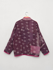 The Ladhiya Quilted Patchwork Kantha Jacket