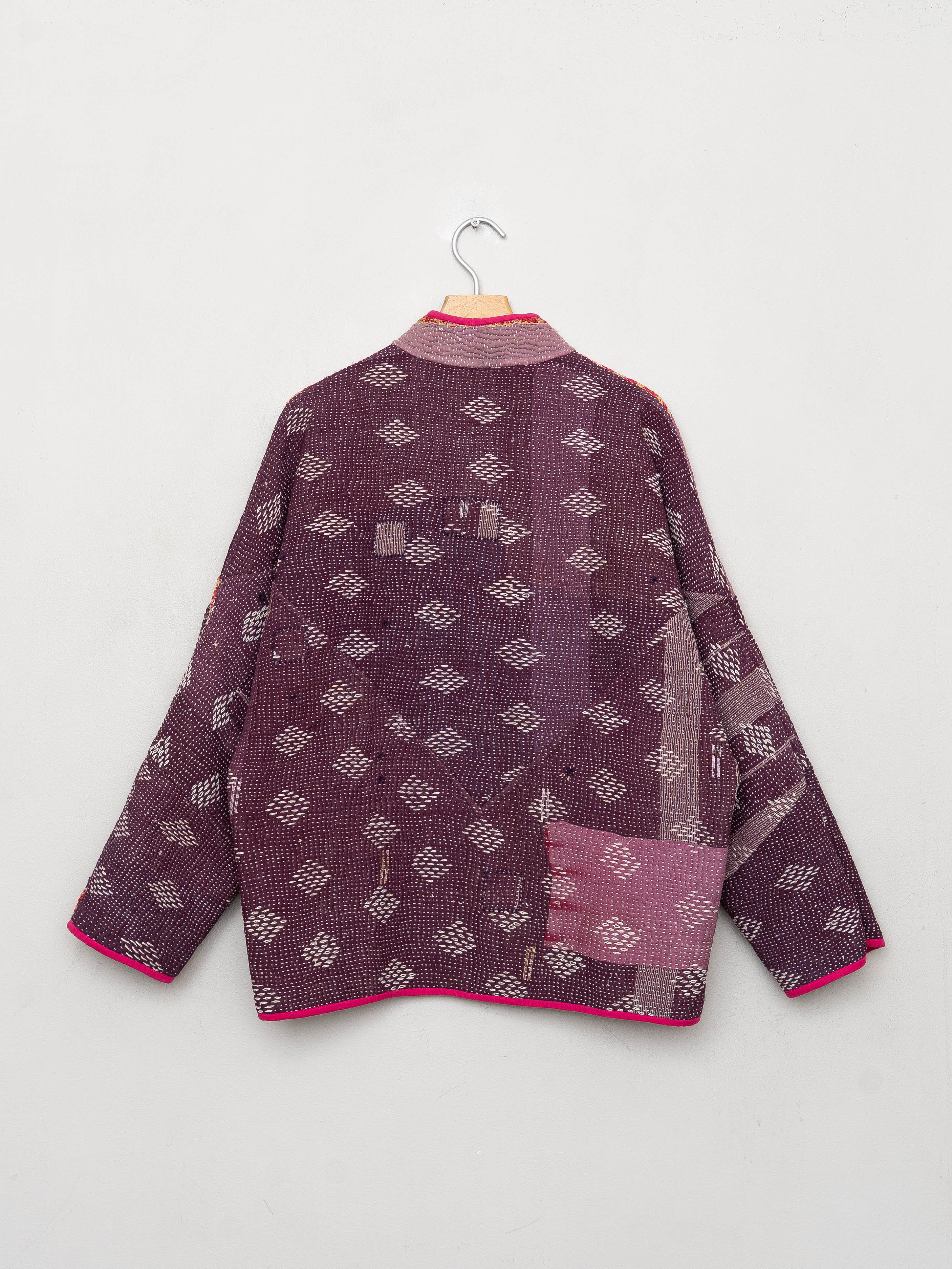 The Ladhiya Quilted Patchwork Kantha Jacket