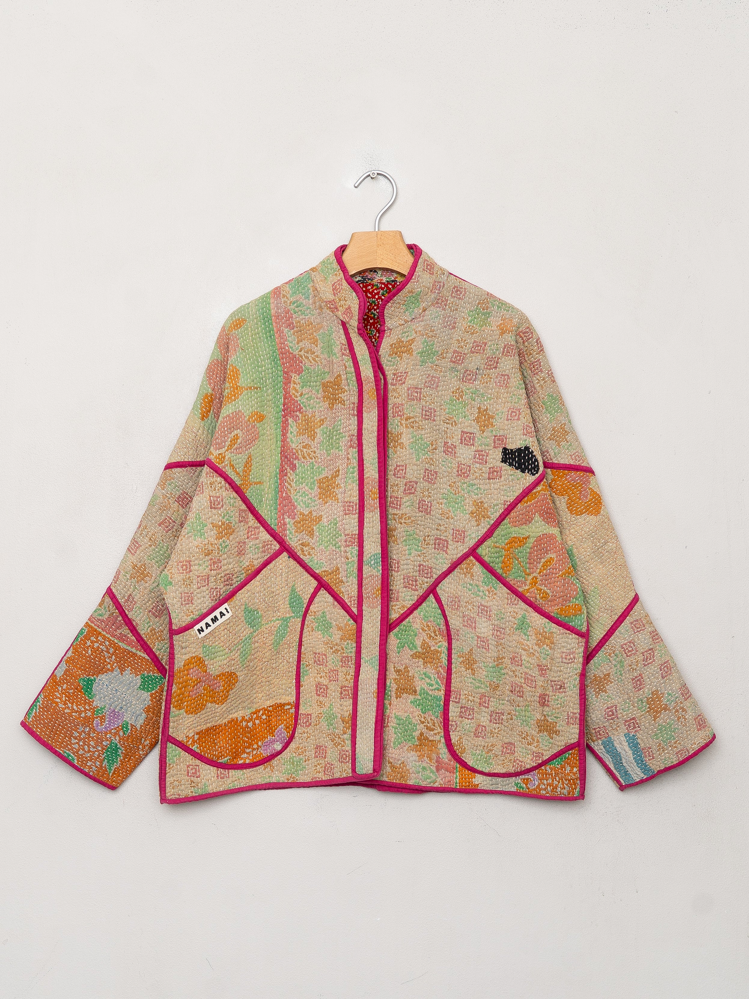 The Ladhiya Quilted Patchwork Kantha Jacket