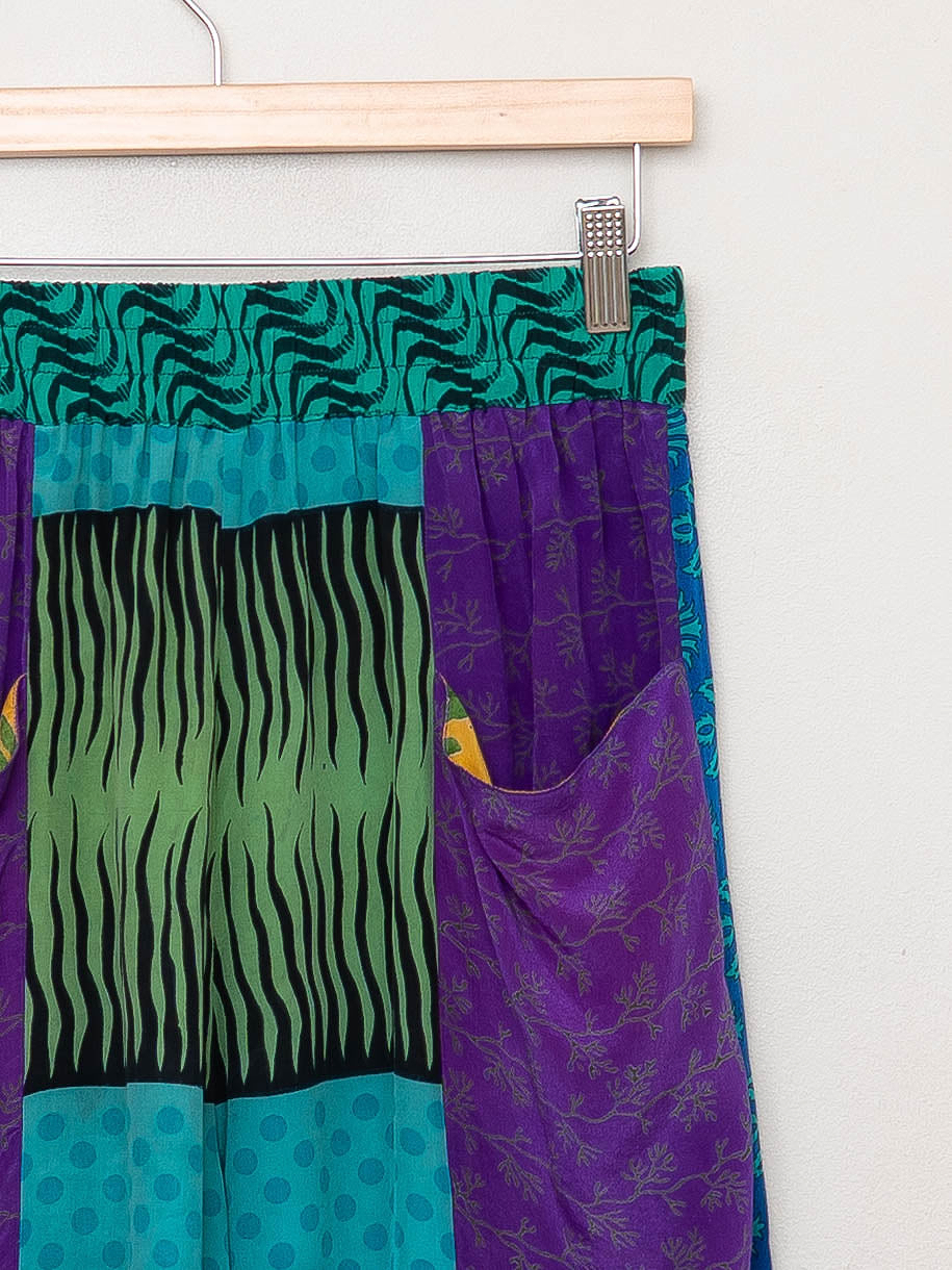 The Nayan Pant - Small - Upcycled Silk