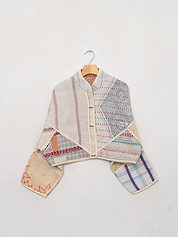 The Kaira Cropped Quilted Patchwork Kantha Jacket Wholesale