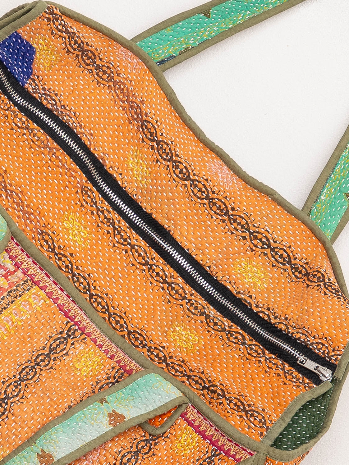 The Raksa Quilted Kantha Bag