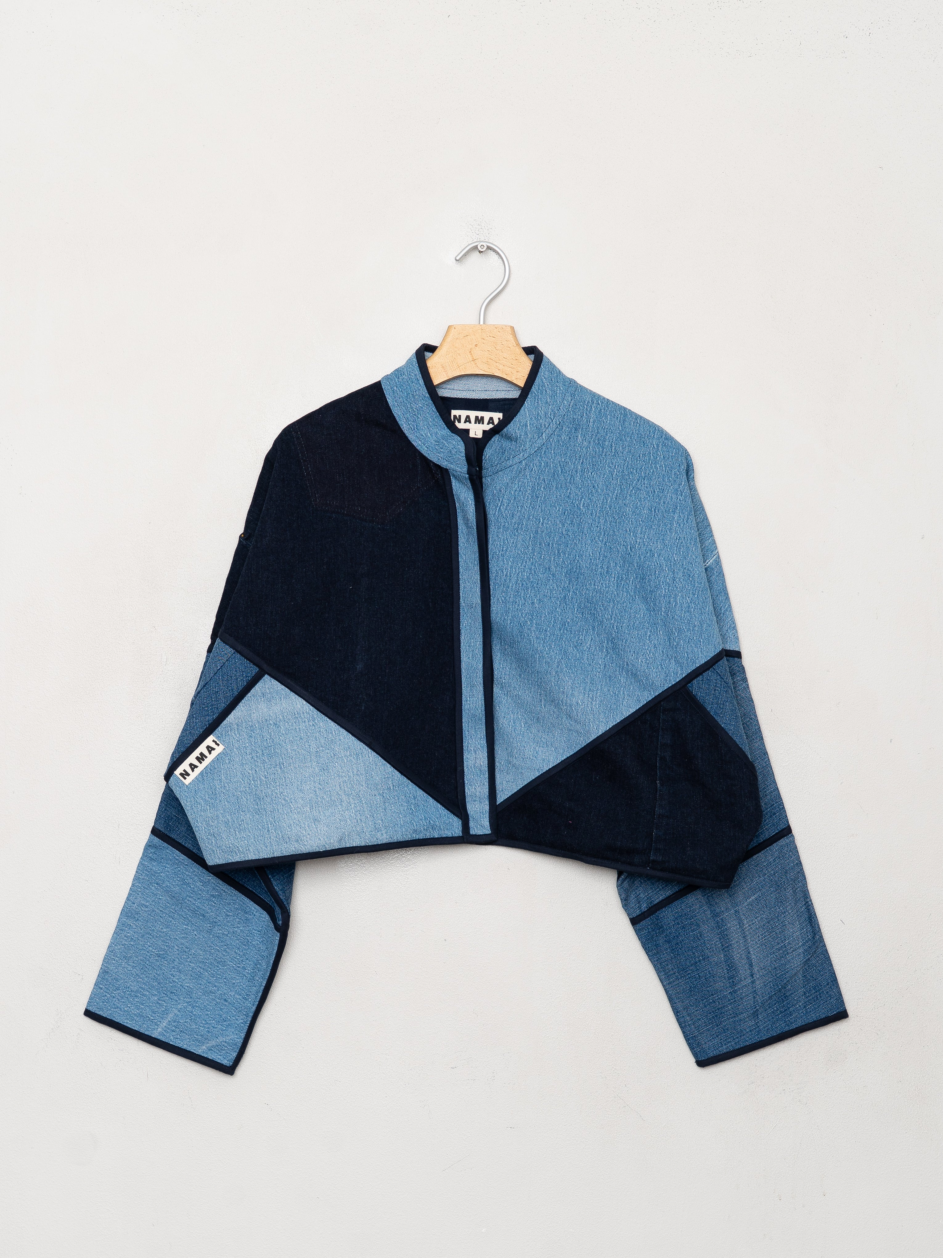 The Kaira Cropped Denim Jacket - Large