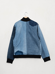 The Veda Denim Bomber Jacket - Large