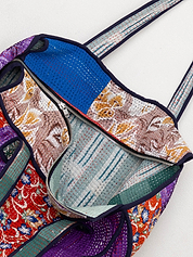 The Raksa Quilted Kantha Bag