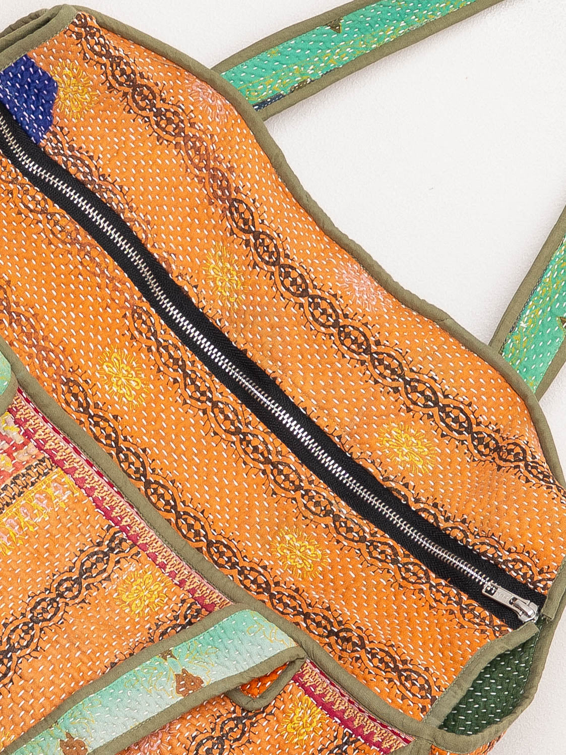 The Raksa Quilted Kantha Bag