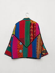The Ladhiya Quilted Patchwork Kantha Jacket