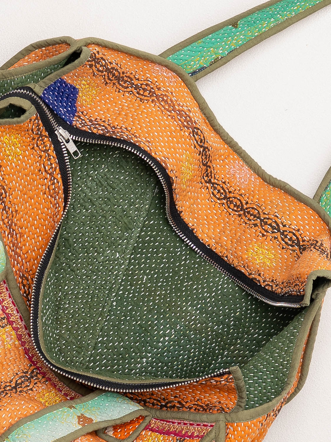 The Raksa Quilted Kantha Bag