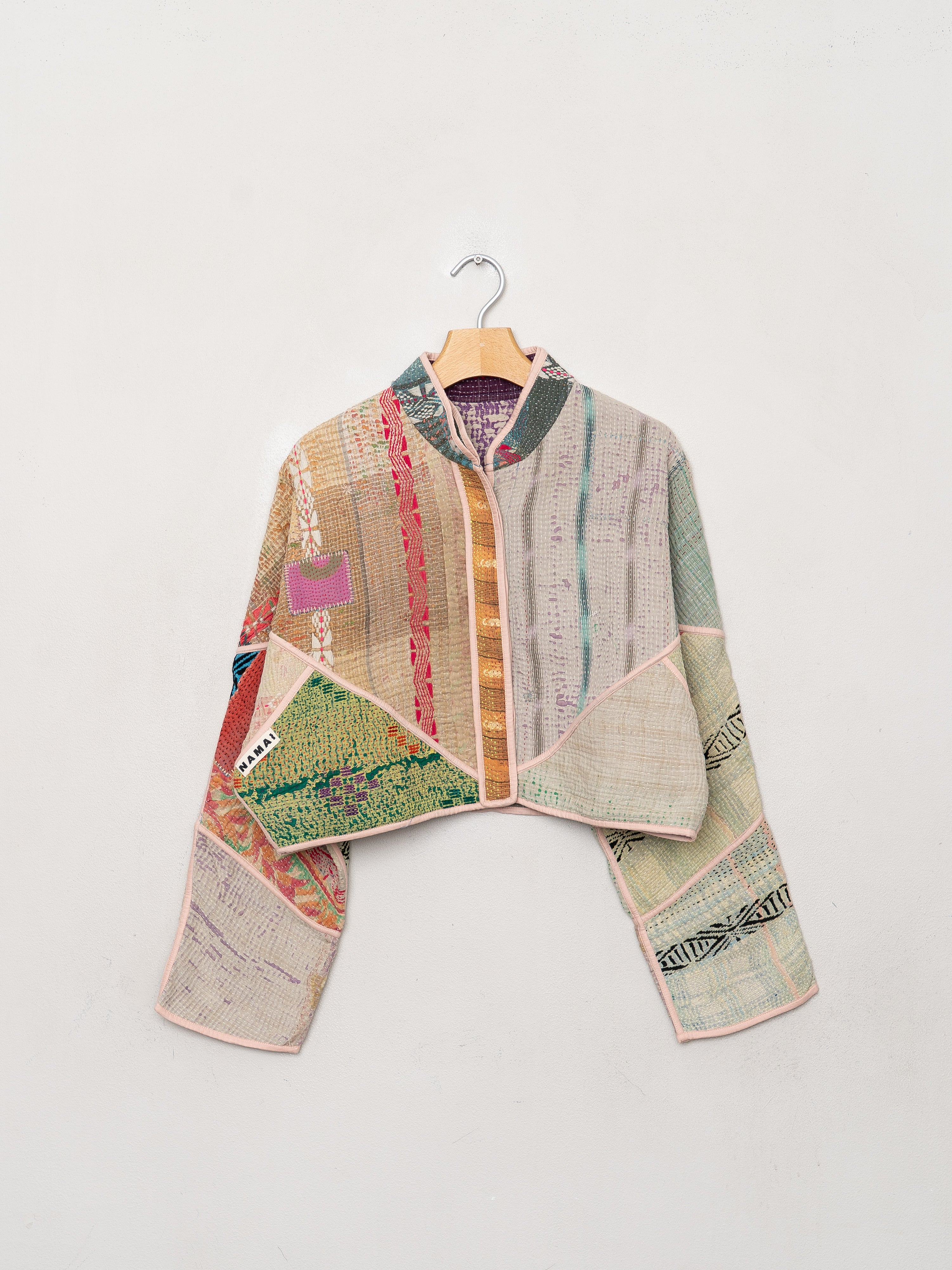 The Kaira Cropped Quilted Patchwork Kantha Jacket Wholesale