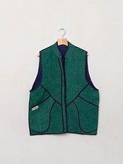 The Ladhiya Quilted Patchwork Kantha Vest