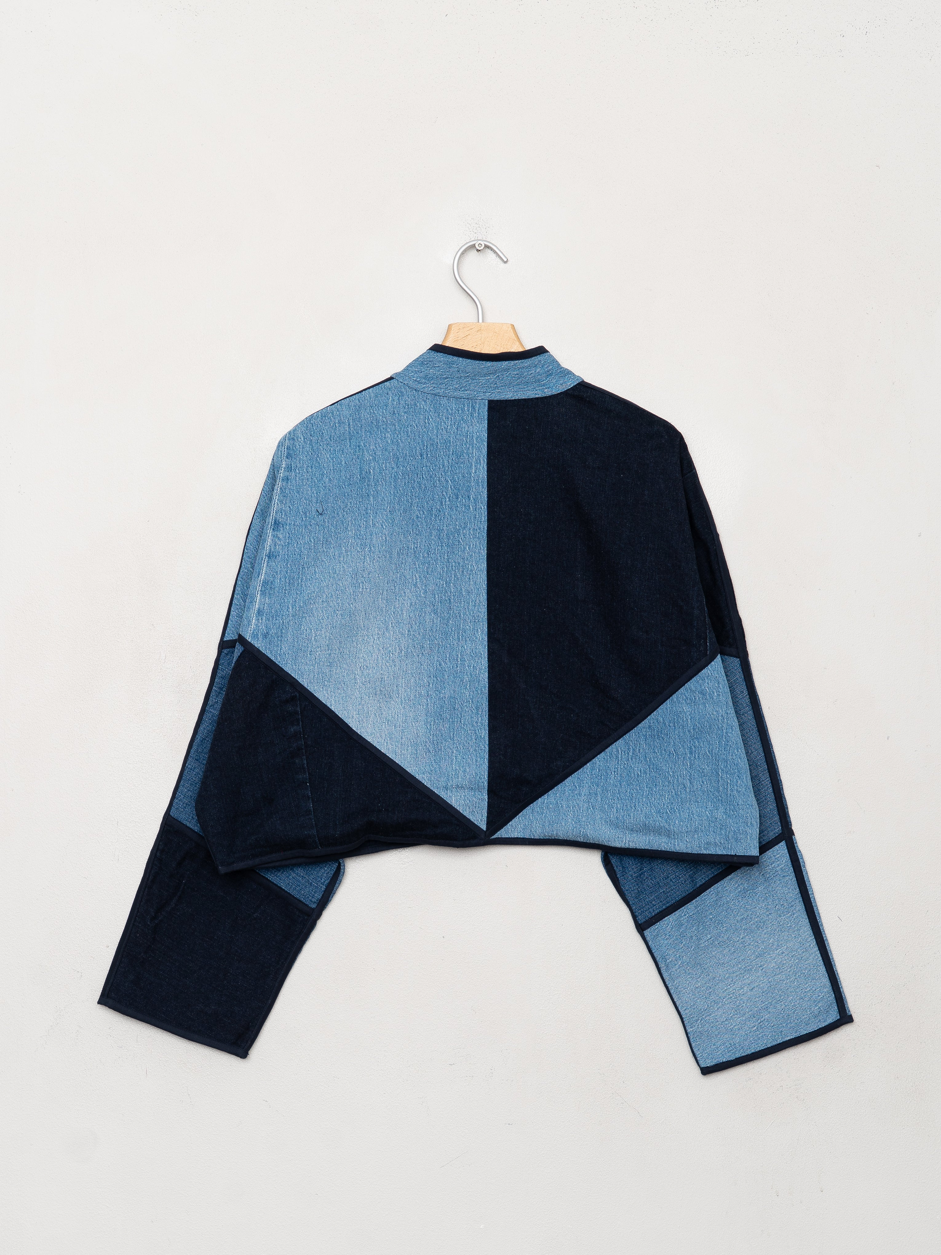 The Kaira Cropped Denim Jacket - Large