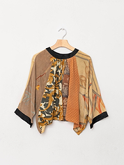 The Simmy Top  - One Size - Upcycled Silk