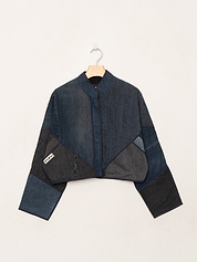 The Kaira Cropped Denim Jacket - Small