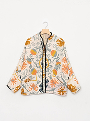 The Ladhiya Quilted Suzani Kantha Jacket