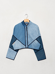 The Kaira Cropped Denim Jacket - Small