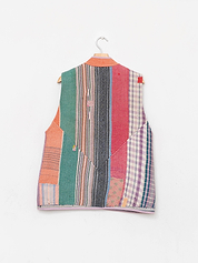 The Ladhiya Quilted Patchwork Kantha Vest