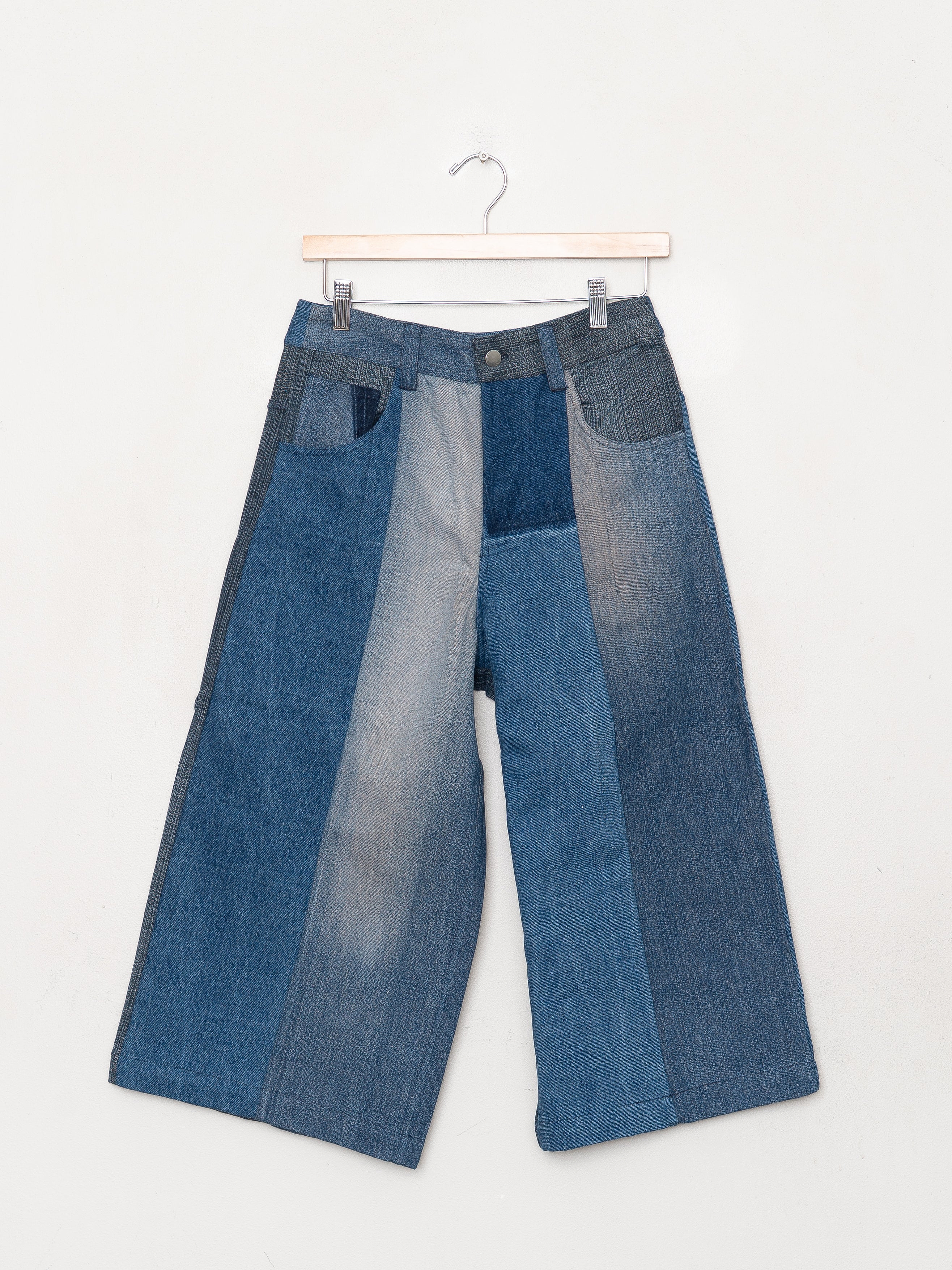 The Bindu Denim Bermuda Culotte Pant - Small