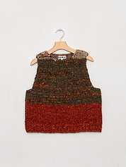 The Vishnu Knitted Vest - Small - Recycled Silk