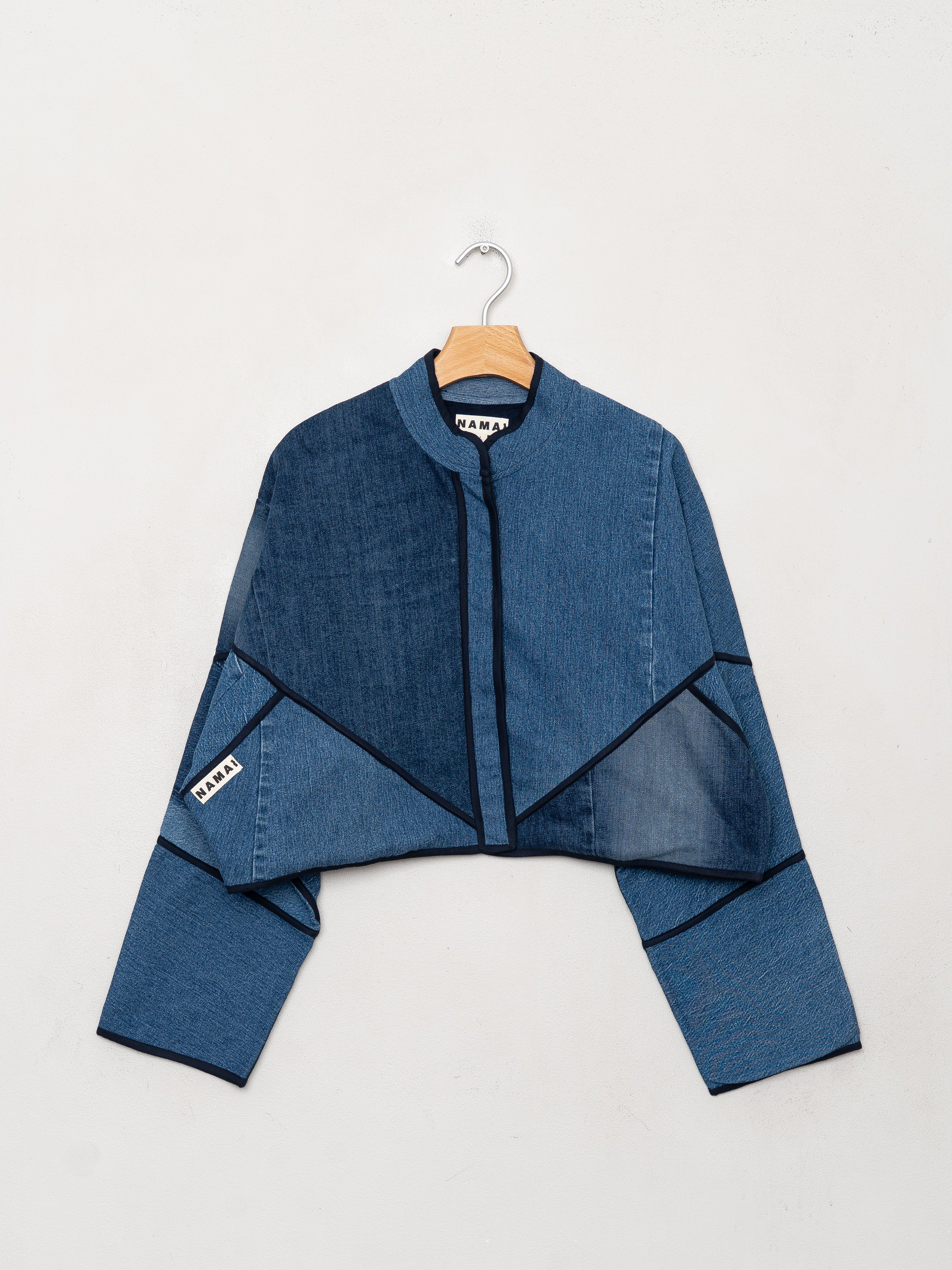 The Kaira Cropped Denim Jacket - Large