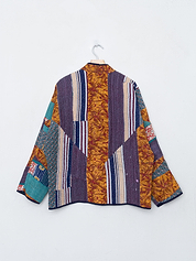 The Ladhiya Quilted Patchwork Kantha Jacket