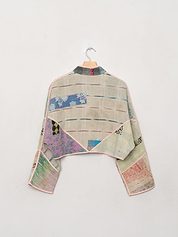 The Kaira Cropped Quilted Patchwork Kantha Jacket Wholesale