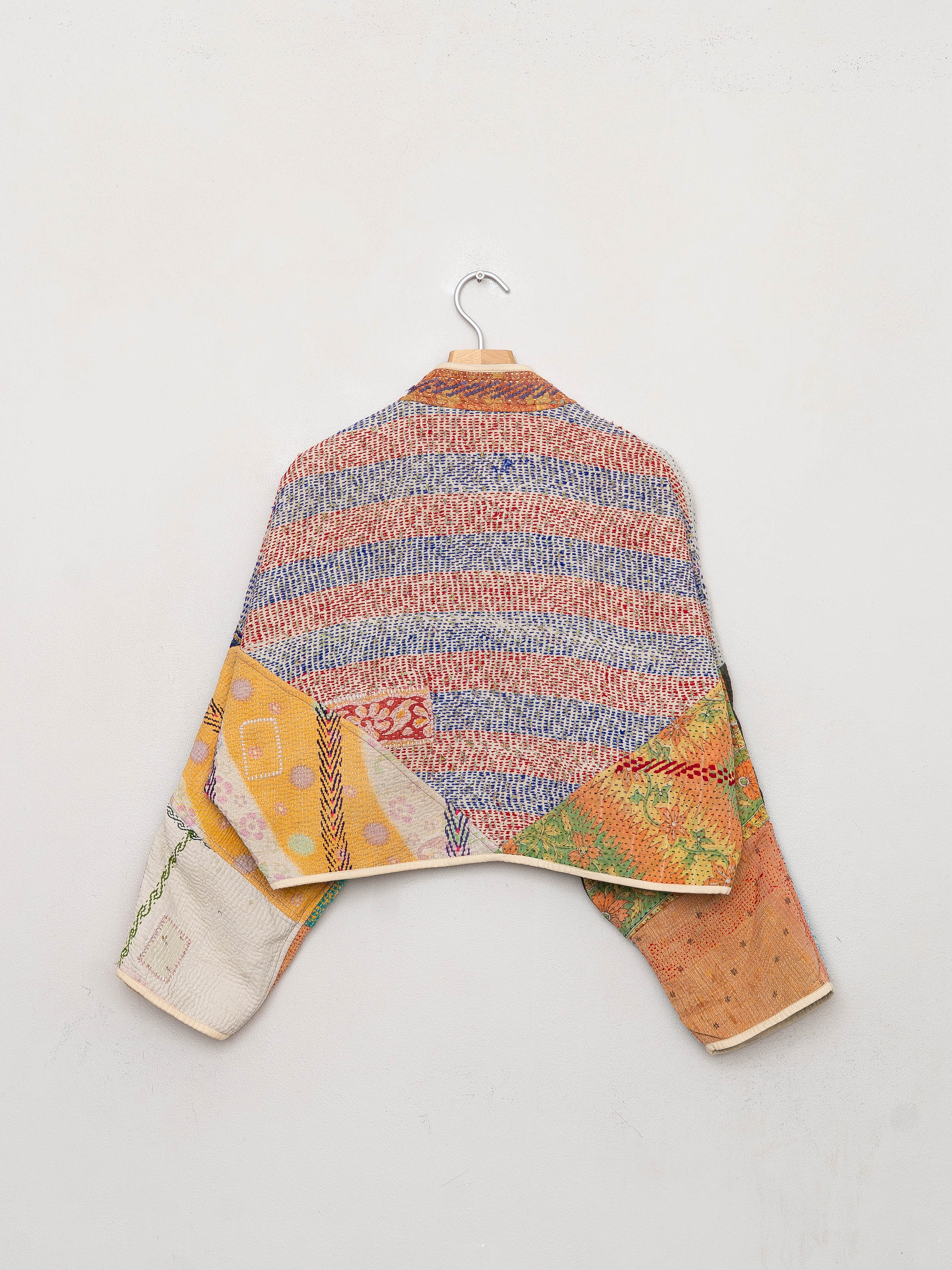 The Kaira Cropped Quilted Patchwork Kantha Jacket Wholesale