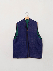 The Ladhiya Quilted Patchwork Kantha Vest